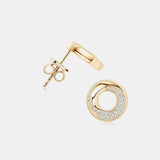 925 Sterling Silver Inlaid Moissanite Stud Earrings - Trendsi