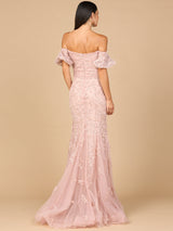 Lace, Off Shoulder Mermaid Gown