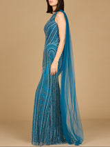 One Shoulder Fitted Gown
