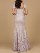 Fitted Lace Mermaid Gown