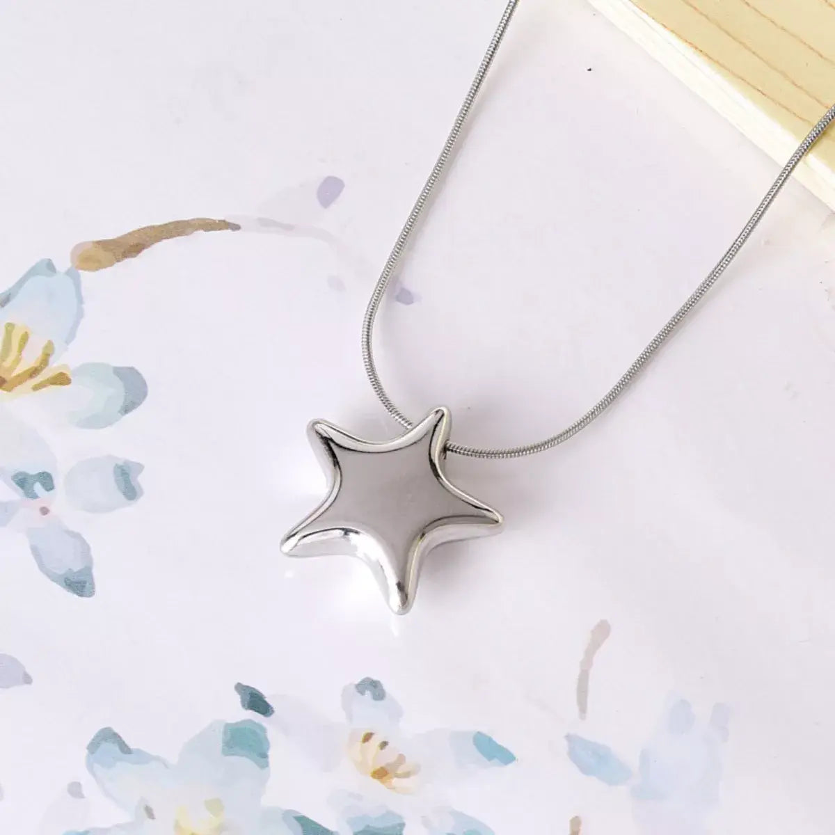 Titanium Steel Star Pendant Necklace - Trendsi - Flyclothing LLC