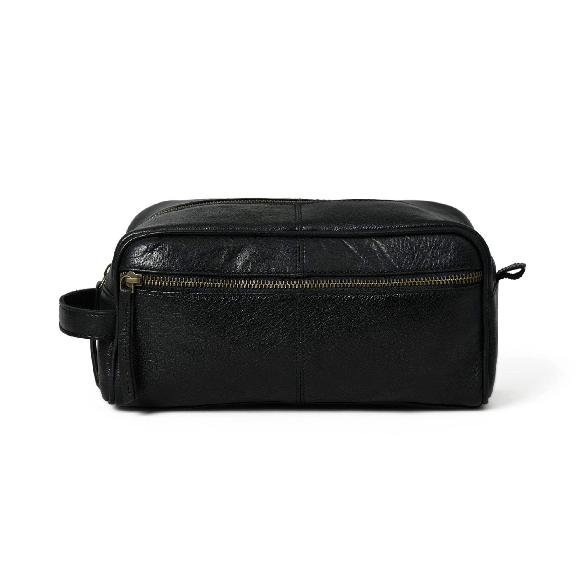 Midnight Deluxe Toiletry Bag -Single Section - Classy Leather Bags - Flyclothing LLC