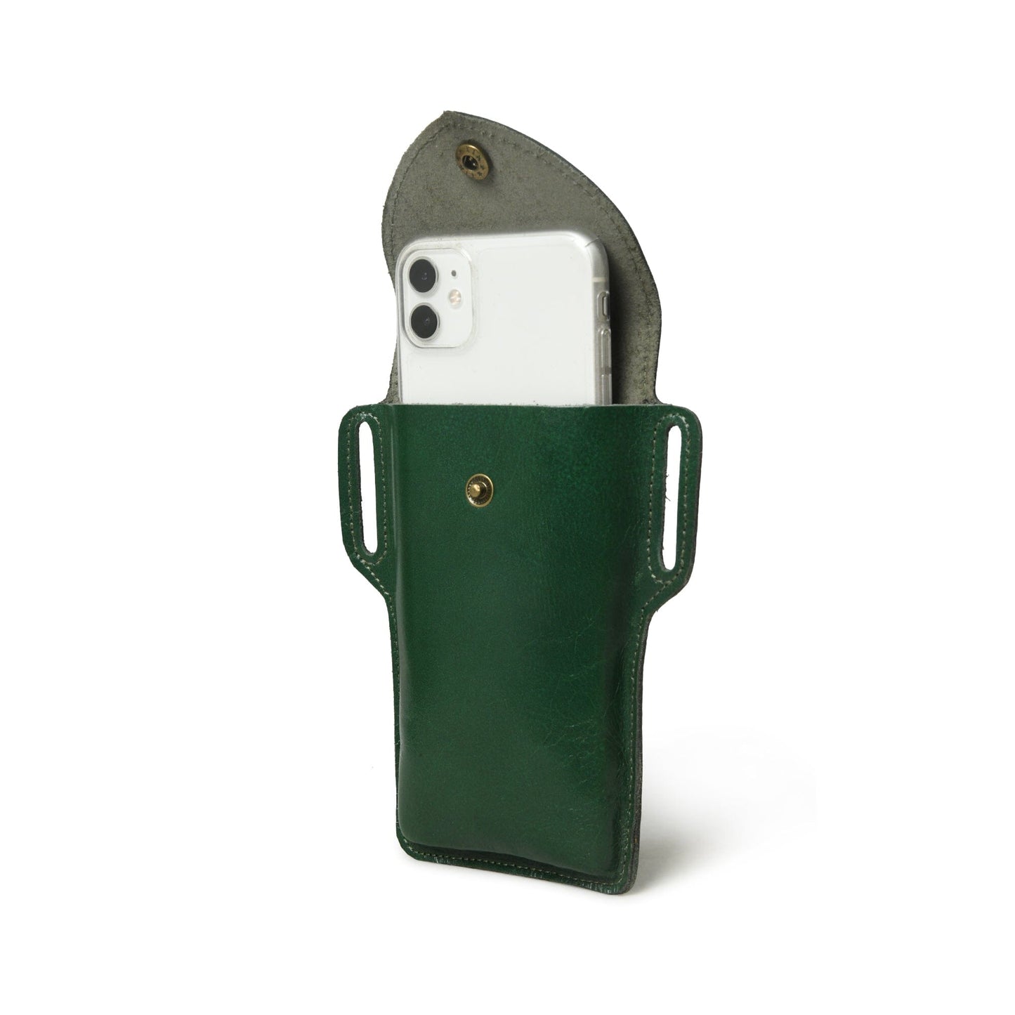 Mobile Holster Case- Green - Classy Leather Bags - Flyclothing LLC