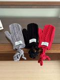 Cable Knit Warm Gloves - Trendsi - Flyclothing LLC