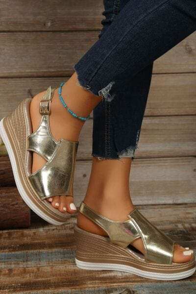 Peep Toe High Heel Sandals - Trendsi - Flyclothing LLC