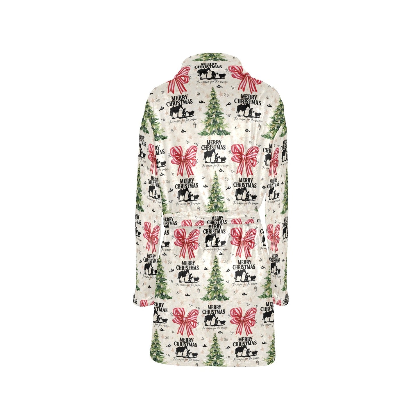 Baha Ranch Praying Cowboy Christmas Fleece Robe