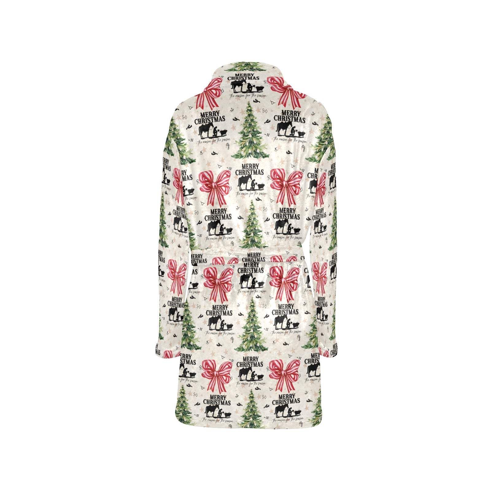 Baha Ranch Praying Cowboy Christmas Fleece Robe
