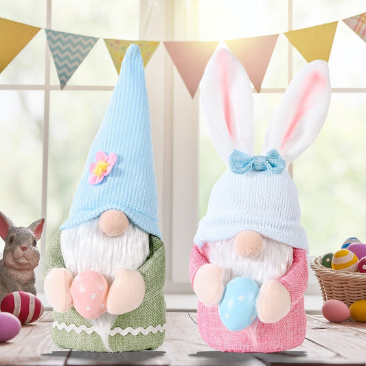 Easter Knitted Hat Faceless Doll - Trendsi