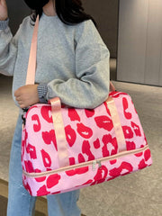 Oxford Cloth Leopard Travel Bag - Trendsi