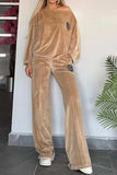Full Size Boat Neck Long Sleeve Top and Pants Set - Trendsi - Flyclothing LLC