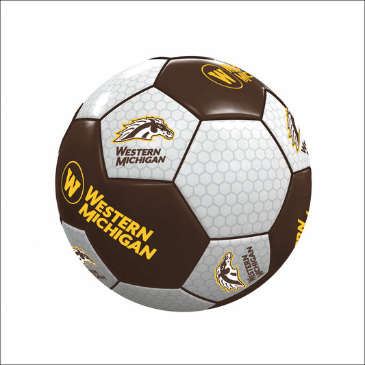 Western Michigan Mini Soccer Ball - Logo Brands - Flyclothing LLC