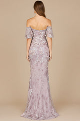 Off Shoulder Mermaid Lace Gown