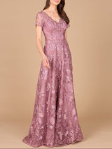 Tonal Lace Ballgown