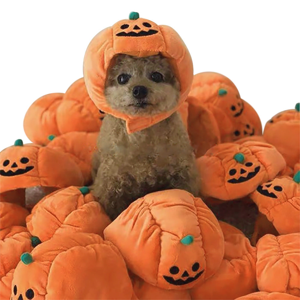 Cute Pet Hat Halloween Pumpkin Pet Dog Cat Hat Dress Up Headdress Small Dog Cat Cosplay Costume Decorative Hat Pet Accessoires - My Store - Flyclothing LLC