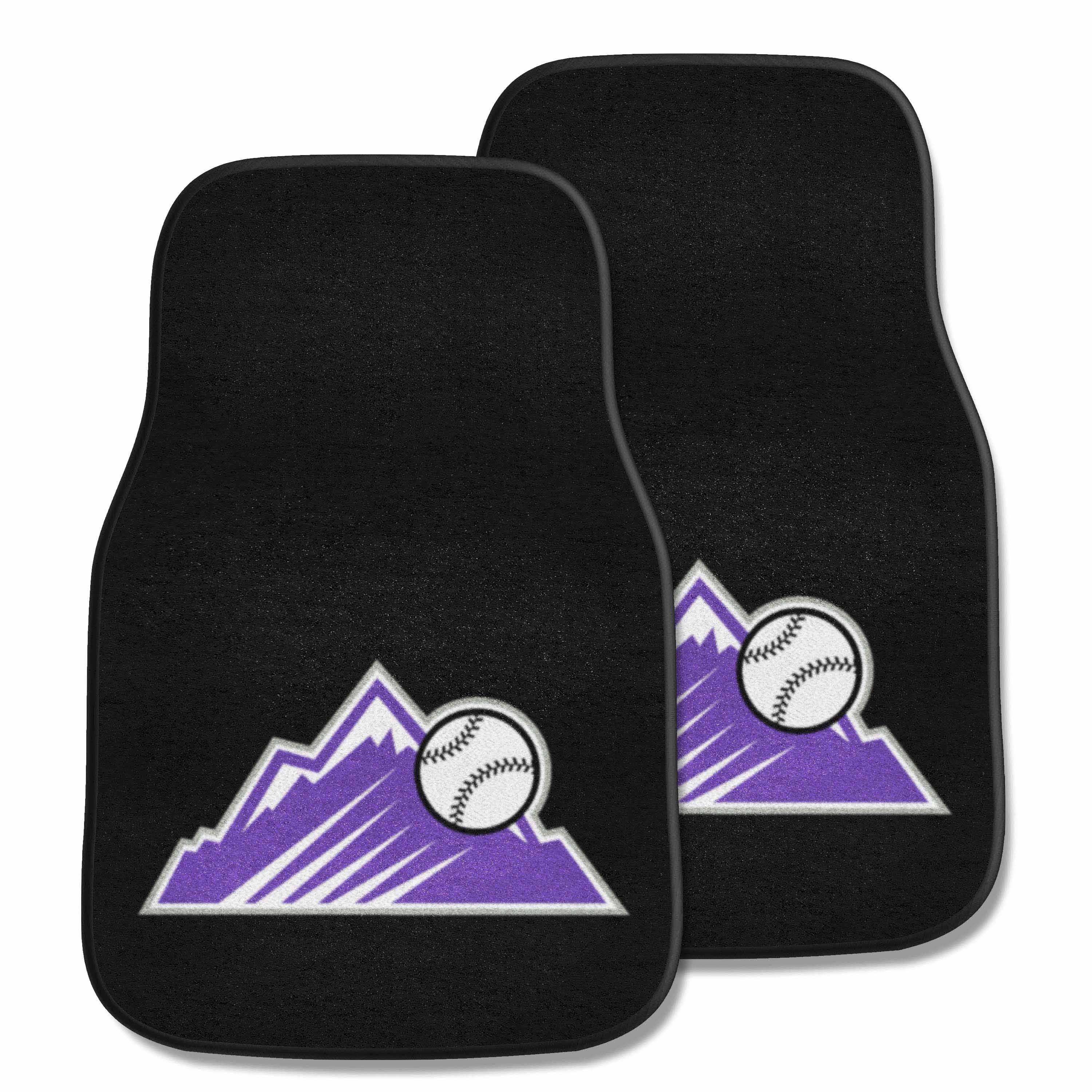 Colorado Rockies Front Carpet Car Mat Set - 2 Pieces - Colorado Rockies