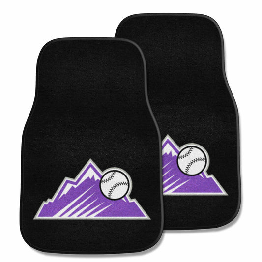 Colorado Rockies Front Carpet Car Mat Set - 2 Pieces - Colorado Rockies
