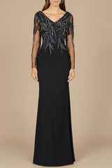 Long Sleeve Knit Gown