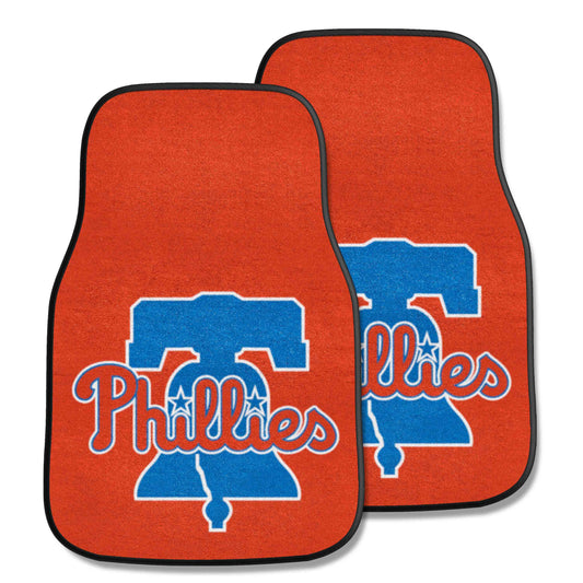 Philadelphia Phillies Front Carpet Car Mat Set - 2 Pieces - Philadelphia Phillies
