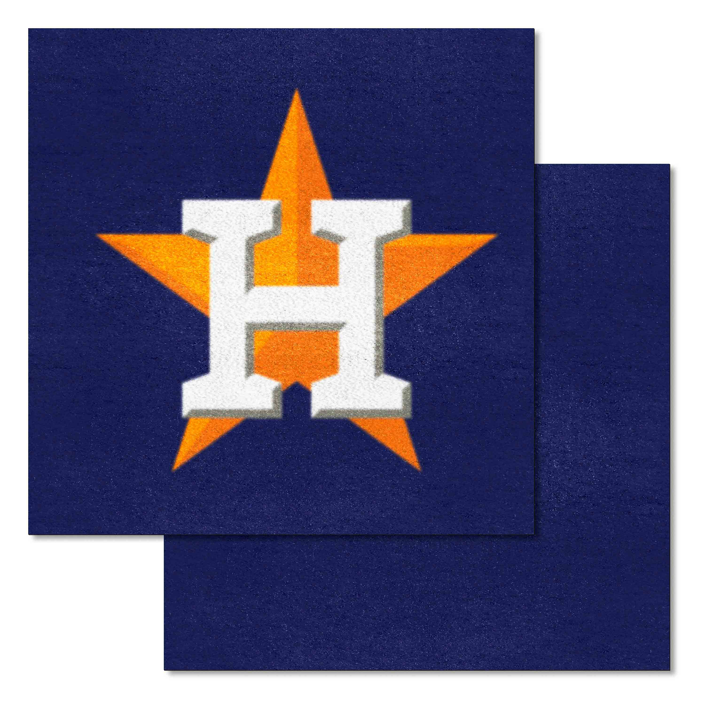 Houston Astros All Navy Team Carpet Tiles - 45 Sq Ft. - Houston Astros