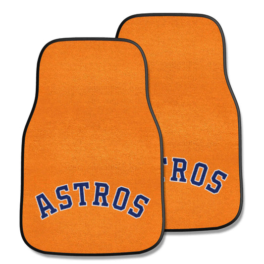 Houston Astros Front Carpet Car Mat Set - 2 Pieces - Houston Astros