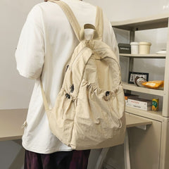 Drawstring Nylon Backpack Bag - Trendsi