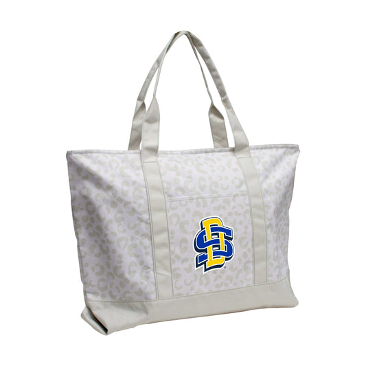 South Dakota State Leopard Pattern Tote - Logo Brands - Flyclothing LLC