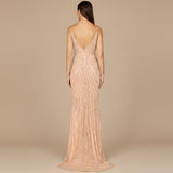Spaghetti Strap Beaded Dress