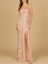 Scoop Neck Beaded Dress