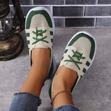 Mesh Contrast Flat Slip-Ons - Trendsi - Flyclothing LLC