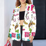 Baha Ranch The Last Roundup Western Rodeo Blazer in White - Baha Ranch Western Wear - Flyclothing LLC