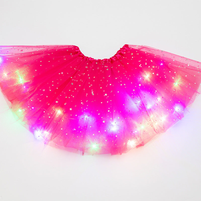 Magical & Luminous LED Princess Halloween Tutu Skirt Sequins Shiny Skirt - My Store - Flyclothing LLC