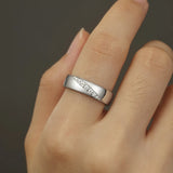 925 Sterling Silver Moissanite Ring - Trendsi - Flyclothing LLC