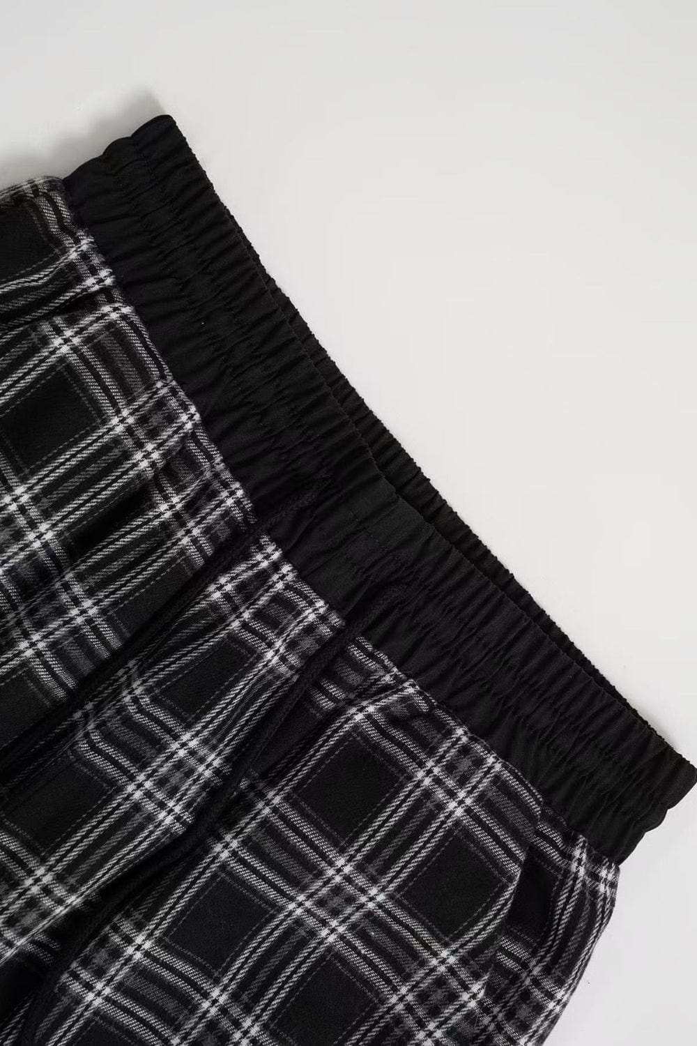 Plaid Wide Leg Pants - Trendsi - Flyclothing LLC
