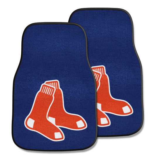 Boston Red Sox Front Carpet Car Mat Set - 2 Pieces - Boston Red Sox
