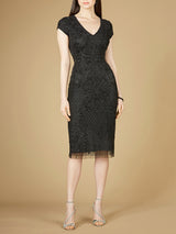 Cap Sleeve Midi Gown  - OUTLET