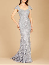 Fitted Lace Mermaid Gown