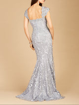 Fitted Lace Mermaid Gown