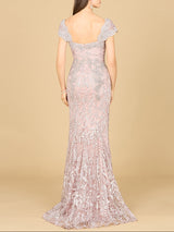 Fitted Lace Mermaid Gown