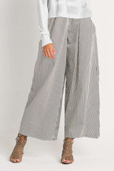 Cotton Flood Pants - Bold Stripe