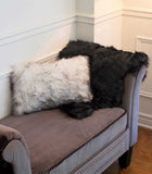 2' X 3' Black Faux Sheepskin Animal Print Washable Area Rug - Homeroots - Flyclothing LLC