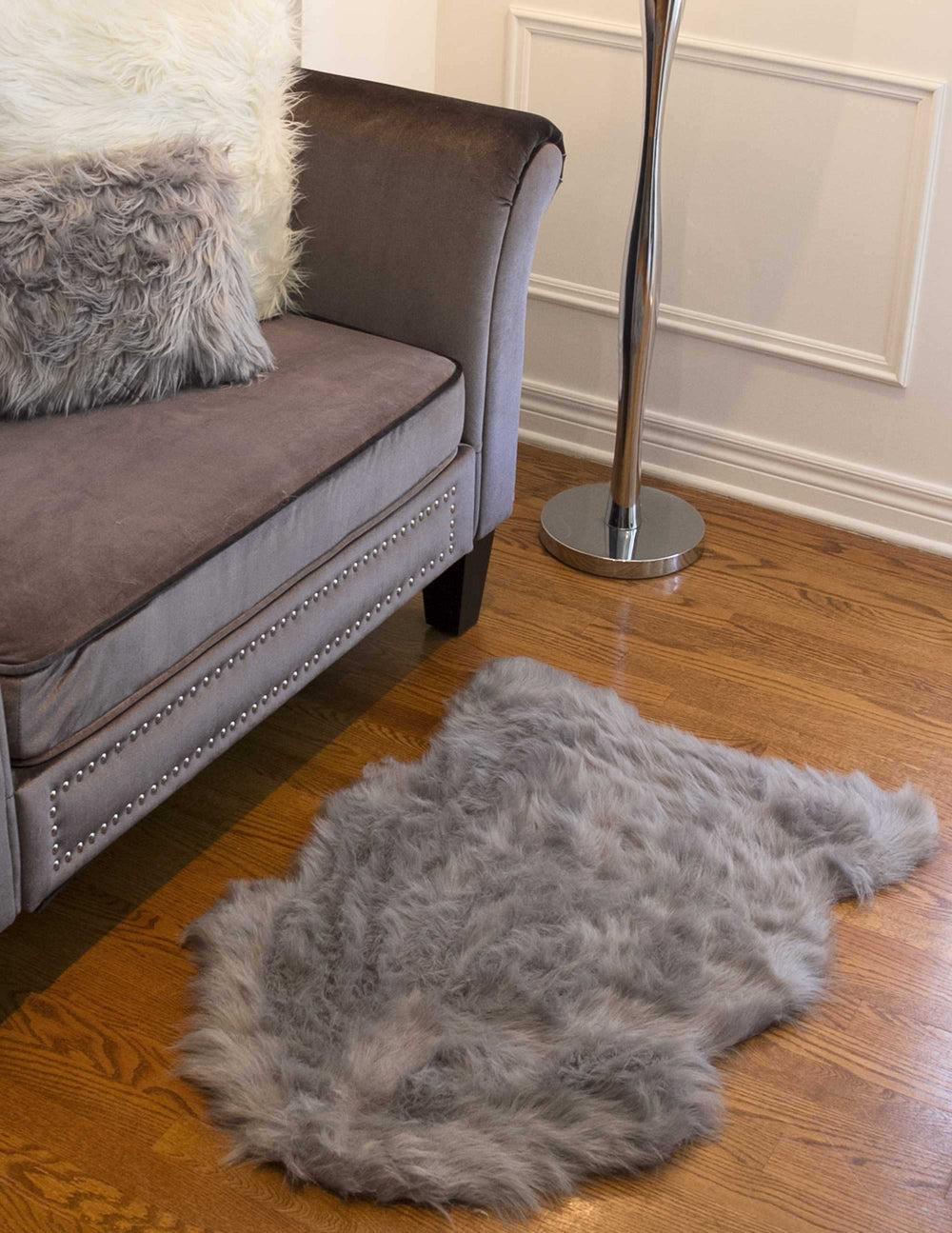 2' X 3' Grey Animal Print Area Rug - Homeroots - Flyclothing LLC