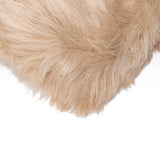 2' X 3' Tan Faux Fur Rectangular Area Rug - Homeroots - Flyclothing LLC