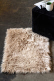 2' X 3' Tan Faux Fur Rectangular Area Rug - Homeroots - Flyclothing LLC