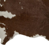2' X 3' Brown and White Cowhide Hand Woven Area Rug - Homeroots