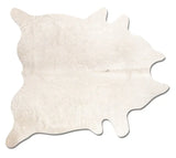 6' X 7' Off White Natural Cowhide Area Rug - Homeroots - Flyclothing LLC