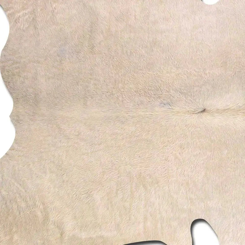 6' X 7' Off White Natural Cowhide Area Rug - Homeroots - Flyclothing LLC
