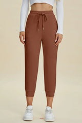 Basic Bae Full Size Air Scuba Drawstring High Waist Cropped Pants - ShopBasicbae - Flyclothing LLC