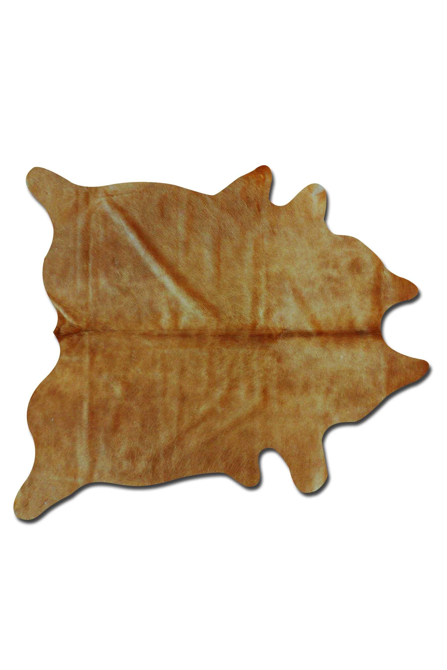 6' X 7' Golden Honey Exotic Cowhide Area Rug - Homeroots - Flyclothing LLC