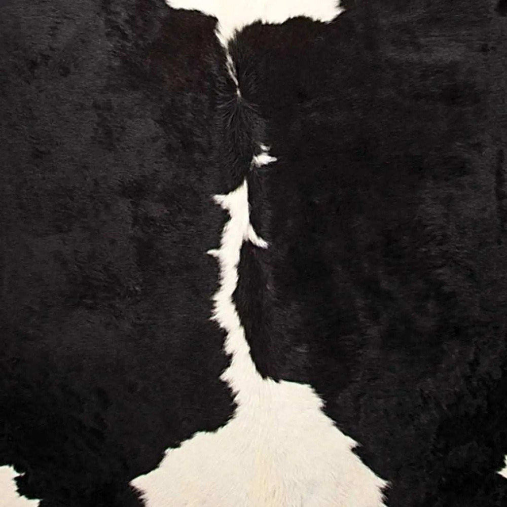 Black And White Cowhide Animal Print Area Rug - Homeroots - Flyclothing LLC