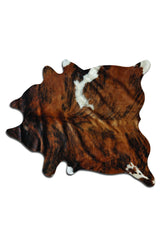 72" X 84" Classic And Brindle Cowhide - Rug - Homeroots - Flyclothing LLC